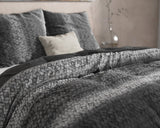 Sleeptime Flanel Gradient Knits Antraciet Dekbedovertrek - Dromen & Wonen