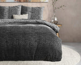 Sleeptime Flanel Gradient Knits Antraciet Dekbedovertrek - Dromen & Wonen