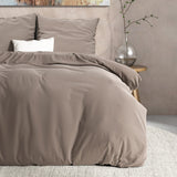 Sleeptime Flanel Mendez Taupe Dekbedovertrek - Dromen & Wonen
