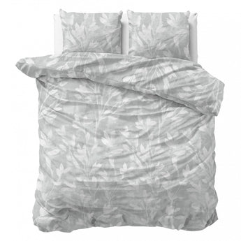 Sleeptime Flanel Rosa Grijs Dekbedovertrek - Dromen & Wonen