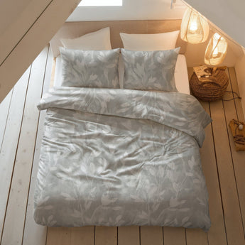 Sleeptime Flanel Rosa Grijs Dekbedovertrek - Dromen & Wonen