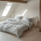 Sleeptime Flanel Rosa Grijs Dekbedovertrek - Dromen & Wonen