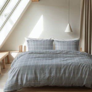 Sleeptime Flanel Seva Blauw Dekbedovertrek - Dromen & Wonen