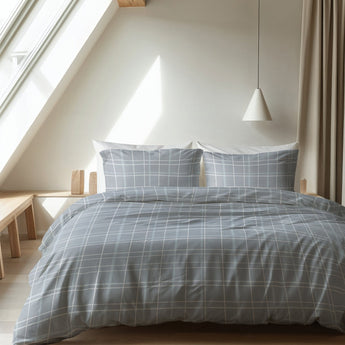 Sleeptime Flanel Seva Blauw Dekbedovertrek - Dromen & Wonen