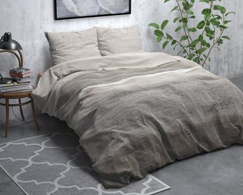 Sleeptime Flanel Stone Stripe Flanel Dekbedovertrek - Dromen & Wonen