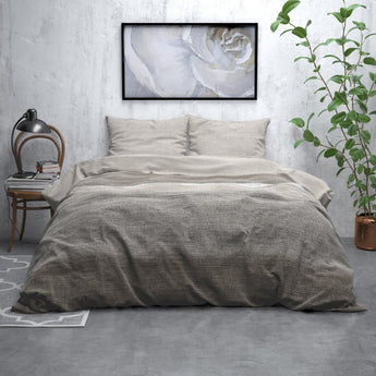 Sleeptime Flanel Stone Stripe Flanel Dekbedovertrek - Dromen & Wonen