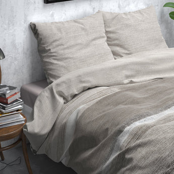 Sleeptime Flanel Stone Stripe Flanel Dekbedovertrek - Dromen & Wonen