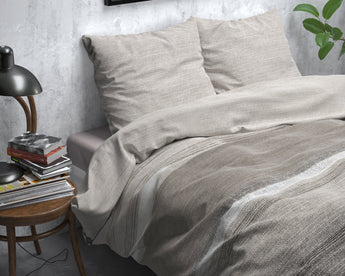 Sleeptime Flanel Stone Stripe Flanel Dekbedovertrek - Dromen & Wonen