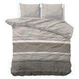 Sleeptime Flanel Stone Stripe Flanel Dekbedovertrek - Dromen & Wonen