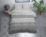 Sleeptime Flanel Stone Stripe Grijs Dekbedovertrek - Dromen & Wonen