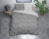 Sleeptime Flanel Washed Cotton Grijs Dekbedovertrek - Dromen & Wonen