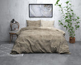 Sleeptime Flanel Washed Cotton Taupe Dekbedovertrek - Dromen & Wonen