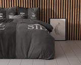 Sleeptime His and Her side 3 Zwart Dekbedovertrek - Dromen & Wonen