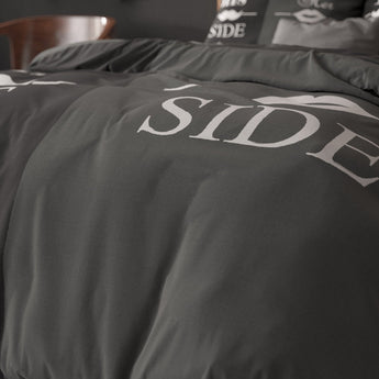 Sleeptime His and Her side 3 Zwart Dekbedovertrek - Dromen & Wonen
