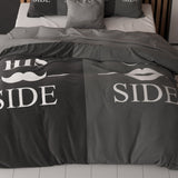 Sleeptime His and Her side 3 Zwart Dekbedovertrek - Dromen & Wonen