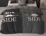Sleeptime His and Her side 3 Zwart Dekbedovertrek - Dromen & Wonen