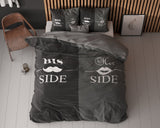 Sleeptime His and Her side 3 Zwart Dekbedovertrek - Dromen & Wonen