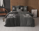 Sleeptime His and Her side 3 Zwart Dekbedovertrek - Dromen & Wonen