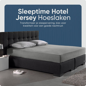 Sleeptime Hotel Jersey Hoeslaken Grijs - Dromen & Wonen