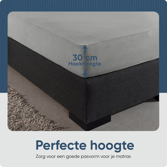 Sleeptime Hotel Jersey Hoeslaken Grijs - Dromen & Wonen