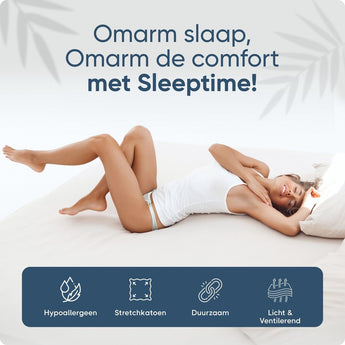 Sleeptime Hotel Jersey Hoeslaken Wit - Dromen & Wonen