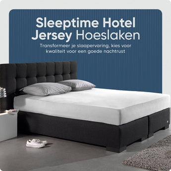 Sleeptime Hotel Jersey Hoeslaken Wit - Dromen & Wonen