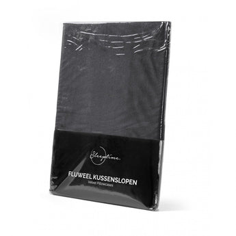 Sleeptime Kussensloop - 2 Stuks - Velvet - Antraciet - 60x70 - Dromen & Wonen