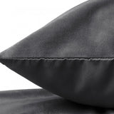Sleeptime Kussensloop - 2 Stuks - Velvet - Antraciet - 60x70 - Dromen & Wonen