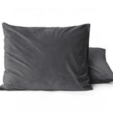 Sleeptime Kussensloop - 2 Stuks - Velvet - Antraciet - 60x70 - Dromen & Wonen