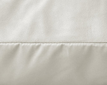 Sleeptime Kussensloop - 2 Stuks - Velvet - Creme - 60x70 - Dromen & Wonen