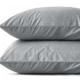 Sleeptime Kussensloop - 2 Stuks - Velvet - Grijs - 60x70 - Dromen & Wonen