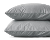Sleeptime Kussensloop - 2 Stuks - Velvet - Grijs - 60x70 - Dromen & Wonen