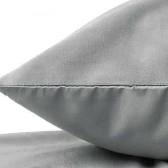 Sleeptime Kussensloop - 2 Stuks - Velvet - Grijs - 60x70 - Dromen & Wonen