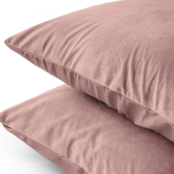 Sleeptime Kussensloop - 2 Stuks - Velvet - Roze - 60x70 - Dromen & Wonen