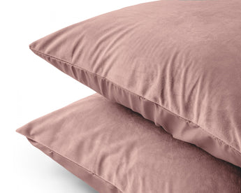 Sleeptime Kussensloop - 2 Stuks - Velvet - Roze - 60x70 - Dromen & Wonen