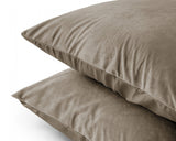 Sleeptime Kussensloop - 2 Stuks - Velvet - Taupe - 60x70 - Dromen & Wonen