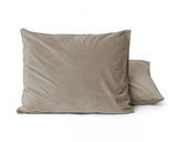 Sleeptime Kussensloop - 2 Stuks - Velvet - Taupe - 60x70 - Dromen & Wonen