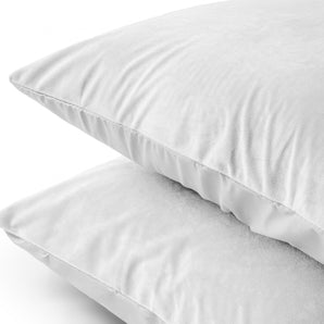 Sleeptime Kussensloop - 2 Stuks - Velvet - Wit - 60x70 - Dromen & Wonen