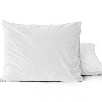 Sleeptime Kussensloop - 2 Stuks - Velvet - Wit - 60x70 - Dromen & Wonen