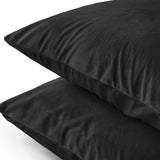 Sleeptime Kussensloop - 2 Stuks - Velvet - Zwart - 60x70 - Dromen & Wonen