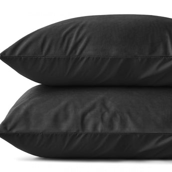 Sleeptime Kussensloop - 2 Stuks - Velvet - Zwart - 60x70 - Dromen & Wonen