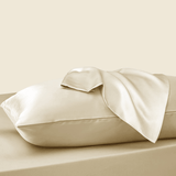 Sleeptime Kussensloop Glans Satijn 2 Stuks - Creme - 60 x 70 cm - Dromen & Wonen