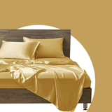 Sleeptime Kussensloop Glans Satijn 2 Stuks - Goud - 60 x 70 cm - Dromen & Wonen