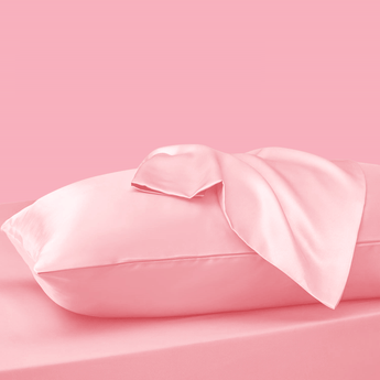 Sleeptime Kussensloop Glans Satijn 2 Stuks - Roze - 60 x 70 cm - Dromen & Wonen