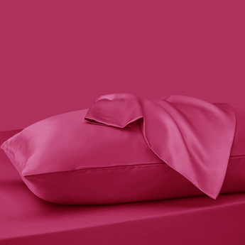 Sleeptime Kussensloop Glans Satijn 2 Stuks - Roze - 60 x 70 cm - Dromen & Wonen