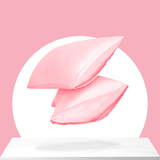 Sleeptime Kussensloop Glans Satijn 2 Stuks - Roze - 60 x 70 cm - Dromen & Wonen