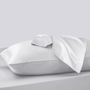 Sleeptime Kussensloop Glans Satijn 2 Stuks - Wit - 60 x 70 cm - Dromen & Wonen