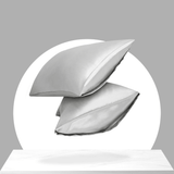 Sleeptime Kussensloop Glans Satijn 2 Stuks - Zilver - 60 x 70 cm - Dromen & Wonen