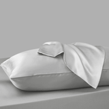 Sleeptime Kussensloop Glans Satijn 2 Stuks - Zilver - 60 x 70 cm - Dromen & Wonen