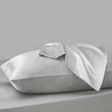 Sleeptime Kussensloop Glans Satijn 2 Stuks - Zilver - 60 x 70 cm - Dromen & Wonen